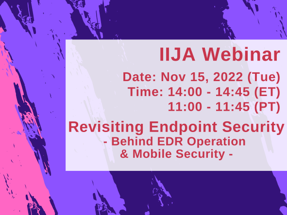 Revisiting Endpoint Security – Behind EDR Operation & Mobile Security -
