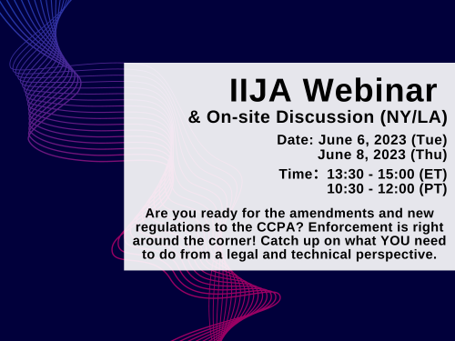 Are you ready for the amendments and new regulations to the CCPA? Enforcement is right around the corner! 